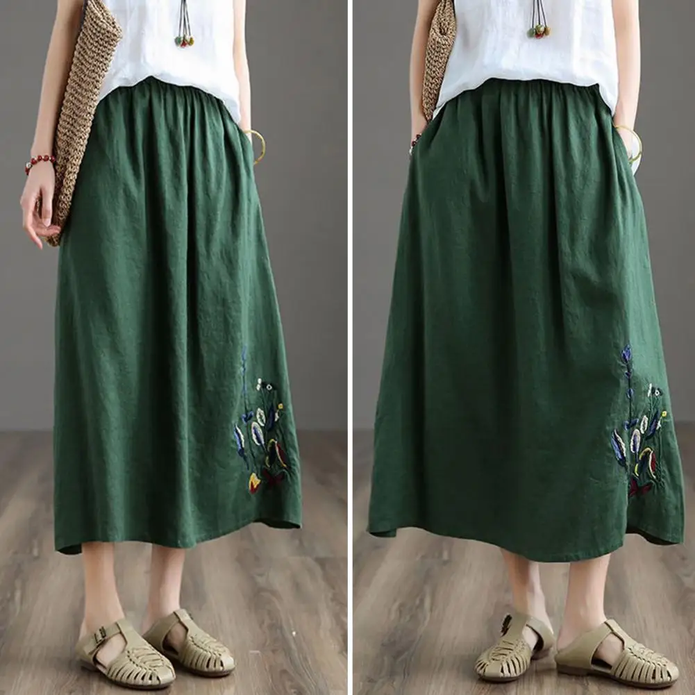 Fashion Summer Skirt Breathable Women Skirt Elastic Waist Summer Midi A Line Skirt Dating
Fashion Summer Skirt Breathable Women Skirt Elastic Waist Summer Midi A Line Skirt Dating