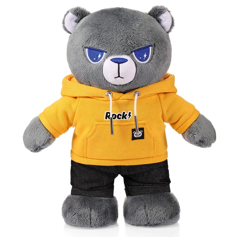 28cm Cute Bear Wear Clother Stuffed Plush Toys For Kids Gift Fashion Cool Locomotive Bear For Motorcycle Enthusiast
28cm Cute Bear Wear Clother Stuffed Plush Toys For Kids Gift Fashion Cool Locomotive Bear For Motorcycle Enthusiast