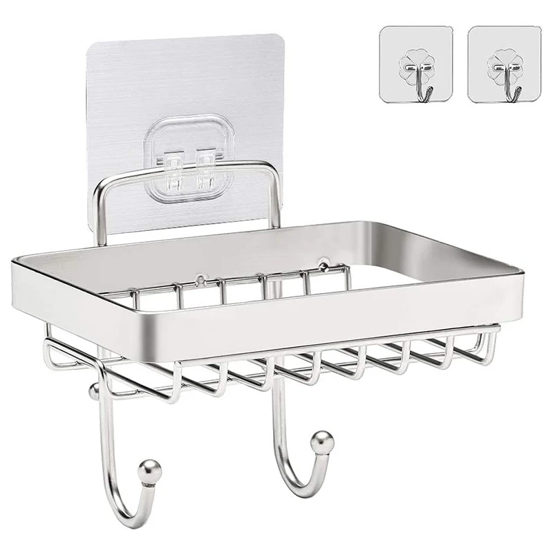 Soap Dish Holder for Bathroom with Sponge Hook,Bar Soap Holder for Shower Wall Mounted,Soap Drainer Tray Adhesive
Soap Dish Holder for Bathroom with Sponge Hook,Bar Soap Holder for Shower Wall Mounted,Soap Drainer Tray Adhesive