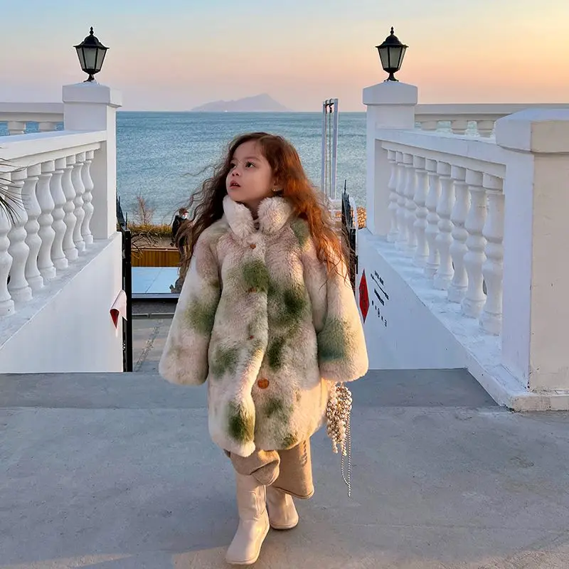 Thick Plush Fur Keep Children Warm Teen Girls Stand Collar Fur Coat princess Baby Warm Overcoat
Thick Plush Fur Keep Children Warm Teen Girls Stand Collar Fur Coat princess Baby Warm Overcoat