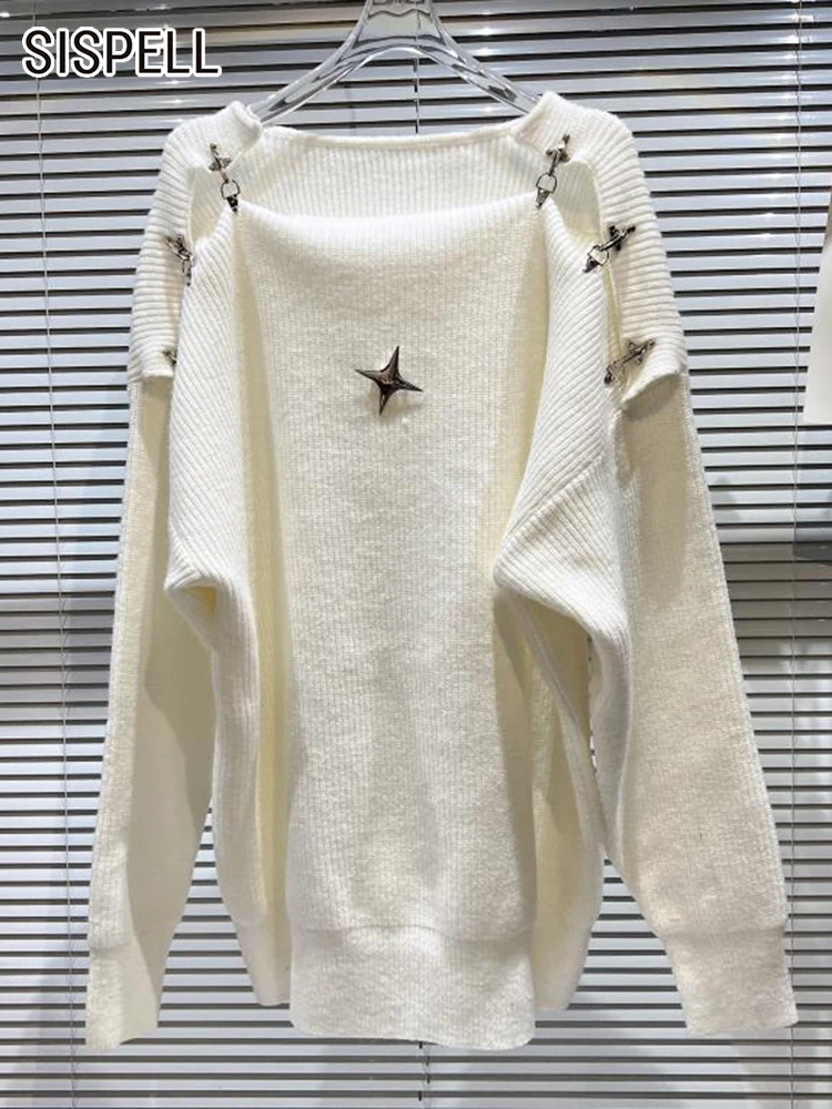 Женский свободный вязаный свитер SISPELL, повседневный минималистичный свитер с круглым вырезом и длинным рукавом, осенняя одежда
Женский свободный вязаный свитер SISPELL, повседневный минималистичный свитер с круглым вырезом и длинным рукавом, осенняя одежда