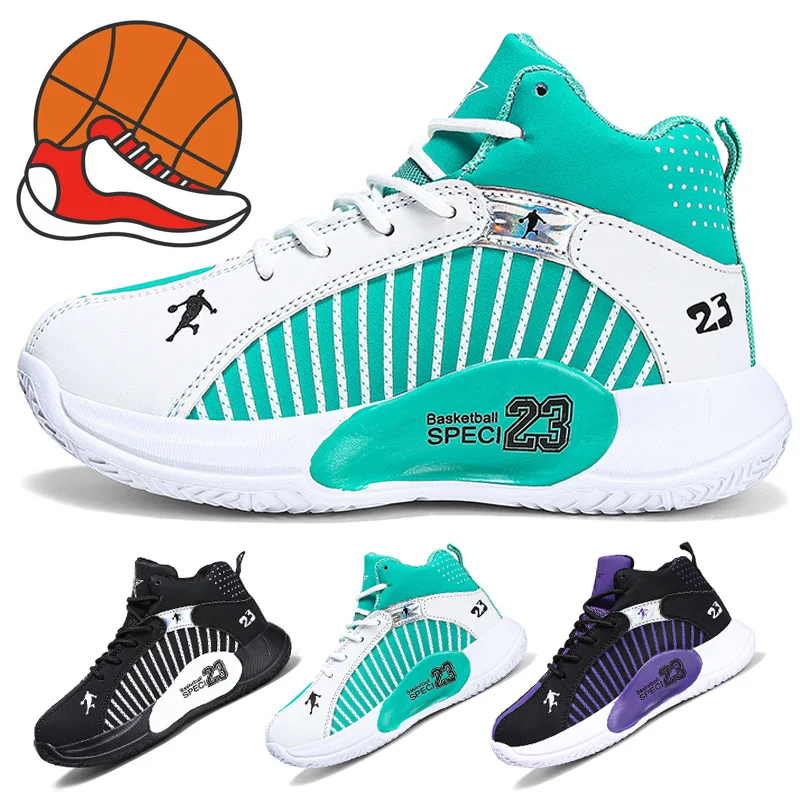 Popular children's basketball shoes Wear-resistant non-slip sports shoes Boys and girls basketball shoes Children's shoes
Popular children's basketball shoes Wear-resistant non-slip sports shoes Boys and girls basketball shoes Children's shoes