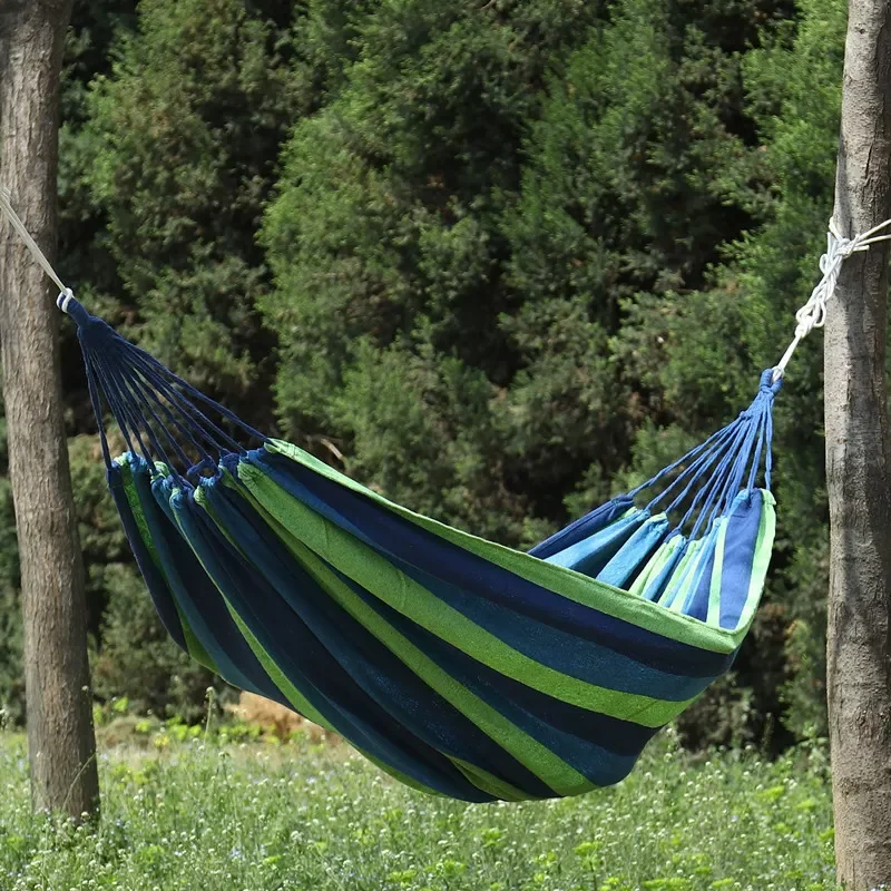 2023 Portable Hammock Outdoor Hammock Garden Sports Home Travel Camping Swing Canvas Stripe Hang Bed Hammock Double Single Peopl
2023 Portable Hammock Outdoor Hammock Garden Sports Home Travel Camping Swing Canvas Stripe Hang Bed Hammock Double Single Peopl
