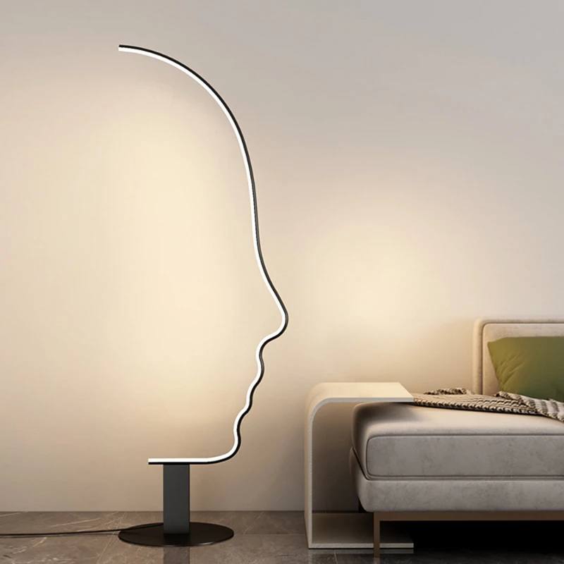 chuse European modern face floor lamp, exhibition hall art museum ornaments light remote control atmosphere light
chuse European modern face floor lamp, exhibition hall art museum ornaments light remote control atmosphere light