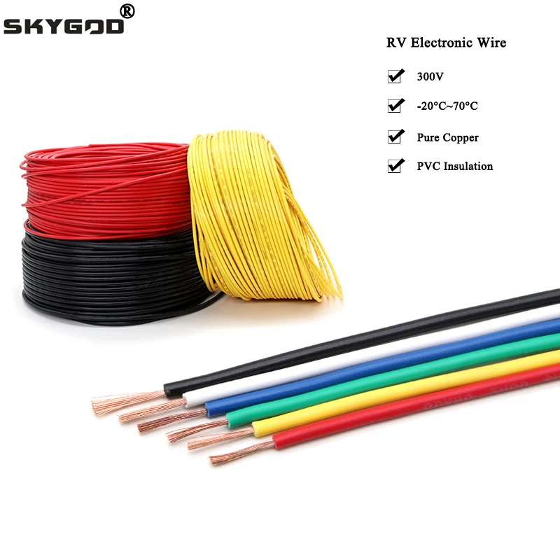 2/5/10m Copper Wire PVC Single-core Multi-strand Flexible Home Improvement Extension Power Cable For lamp Battery Clamp RV Wire
2/5/10m Copper Wire PVC Single-core Multi-strand Flexible Home Improvement Extension Power Cable For lamp Battery Clamp RV Wire