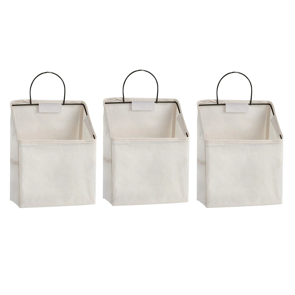 3 Pack Wall Hanging Organizer Bag ,Closet Hanging Storage for Pocket,Bathroom Dormitory Storage(White)
3 Pack Wall Hanging Organizer Bag ,Closet Hanging Storage for Pocket,Bathroom Dormitory Storage(White)