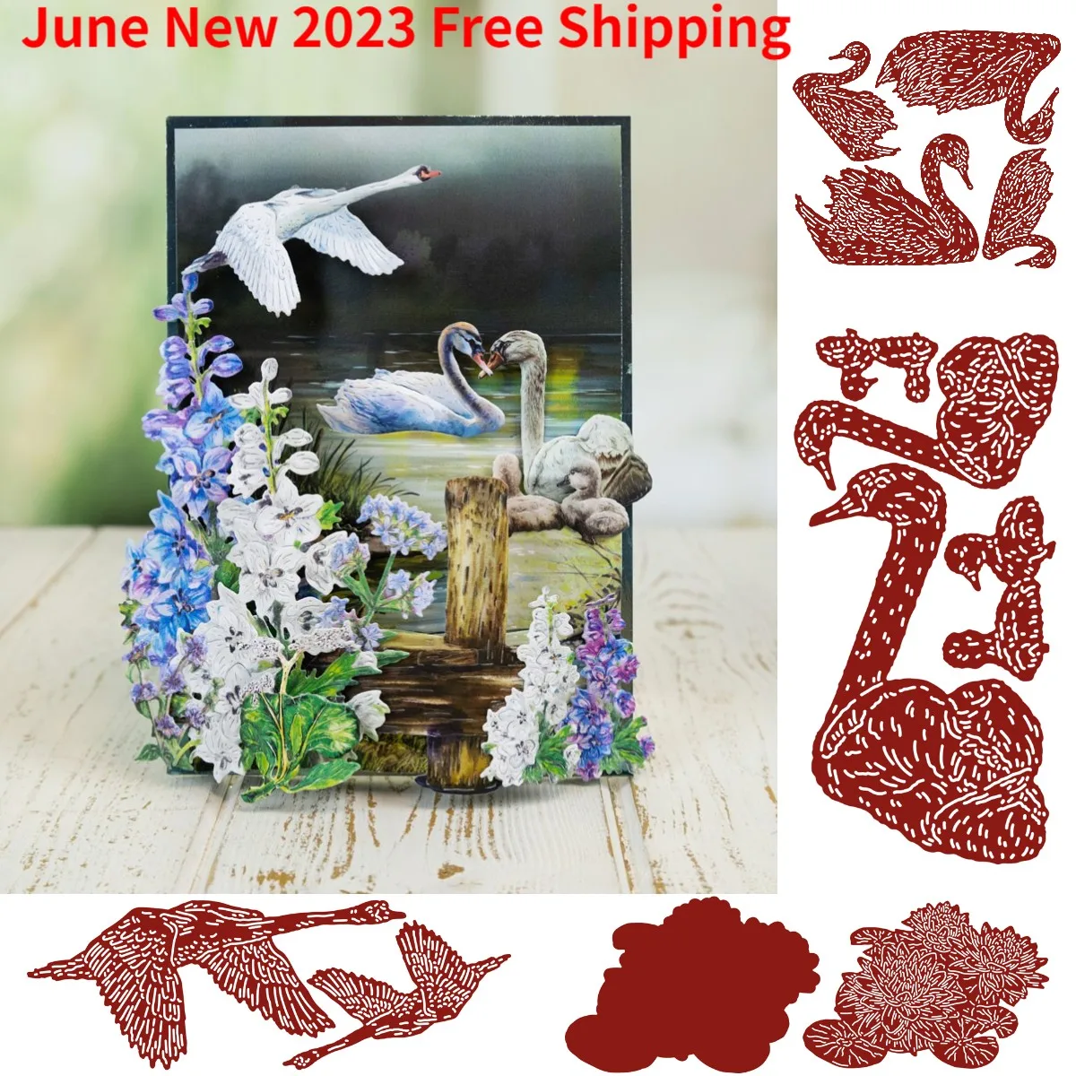 Утка, гусь, цветок 2023, новые металлические Вырубные штампы для скрапбукинга, рельефные модели, ручная работа
Утка, гусь, цветок 2023, новые металлические Вырубные штампы для скрапбукинга, рельефные модели, ручная работа