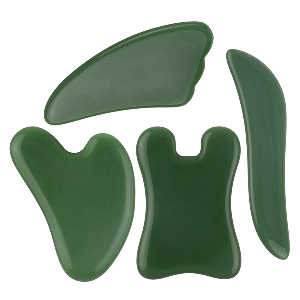4pcs Guasha Beautiful Massage Jade Scraping Massage Scraper Face Massager Acupuncture Gua Sha Eye Face Board SPA Massage Tool
4pcs Guasha Beautiful Massage Jade Scraping Massage Scraper Face Massager Acupuncture Gua Sha Eye Face Board SPA Massage Tool