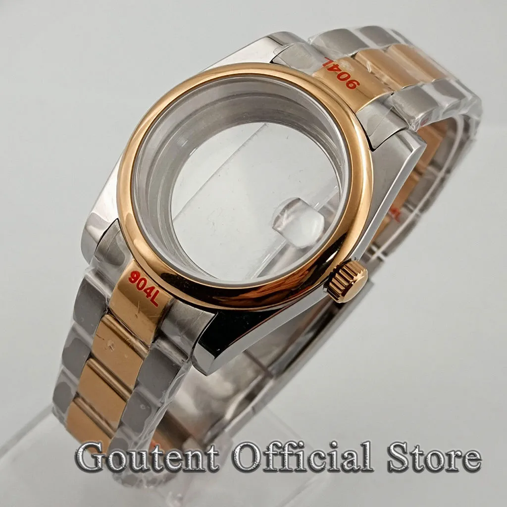 Goutent 36mm/40mm Silver Rose Gold Sapphire Watch Case Fit NH35 NH36 Miyota 8215/821A,DG2813 3804,ETA 2836 2824 PT5000 Movement
Goutent 36mm/40mm Silver Rose Gold Sapphire Watch Case Fit NH35 NH36 Miyota 8215/821A,DG2813 3804,ETA 2836 2824 PT5000 Movement