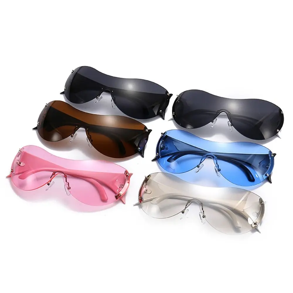Fashion Women Men Rimless Frameless Y2K Sunglasses Wrap Around Shades One-piece Sun Glasses
Fashion Women Men Rimless Frameless Y2K Sunglasses Wrap Around Shades One-piece Sun Glasses