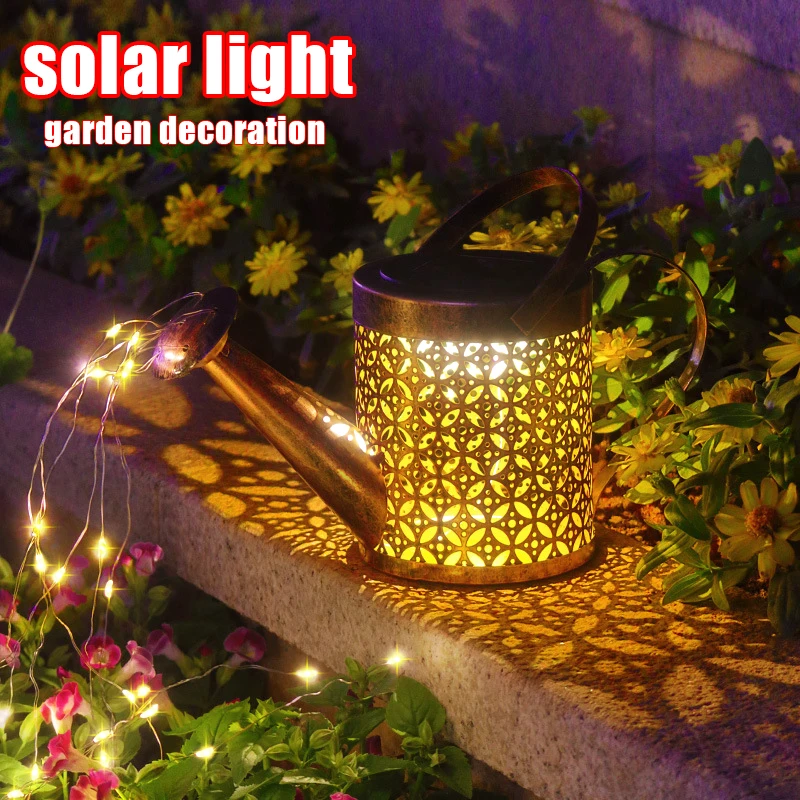 Solar Watering Can Light Hanging Kettle Lantern Light Waterproof Garden Decor Metal Retro Lamp for Outdoor Table Patio Lawn YarD
Solar Watering Can Light Hanging Kettle Lantern Light Waterproof Garden Decor Metal Retro Lamp for Outdoor Table Patio Lawn YarD