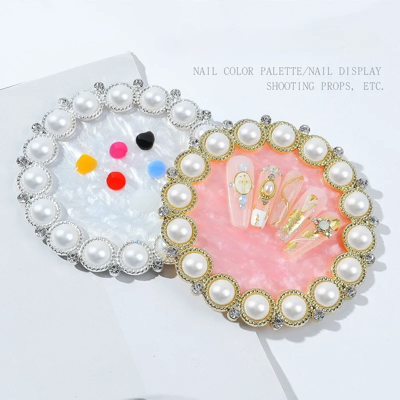 1Pcs Nail Pearl Palette for Color Mixing Nail Tips Drawing Manicure Showing Shelf Tools Nail Display Stand
1Pcs Nail Pearl Palette for Color Mixing Nail Tips Drawing Manicure Showing Shelf Tools Nail Display Stand