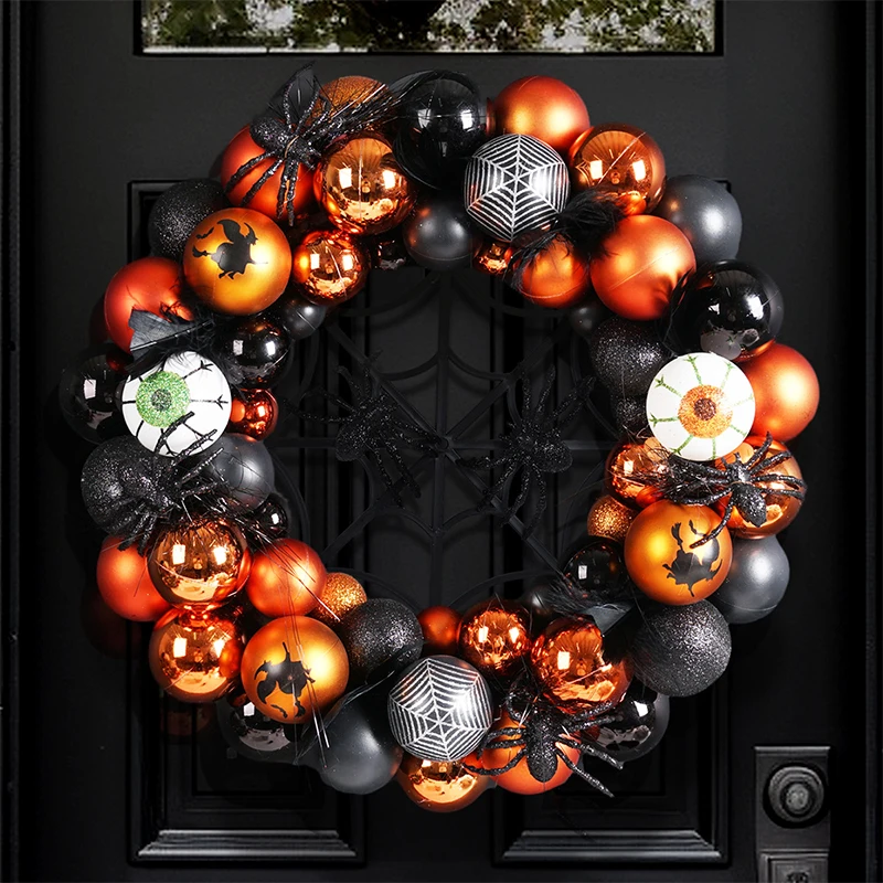 Halloween Wreath for Front Door Scary Atmosphere Spider Eyeball Spider Web Garland Creepy Party Holiday Decorations for Home
Halloween Wreath for Front Door Scary Atmosphere Spider Eyeball Spider Web Garland Creepy Party Holiday Decorations for Home