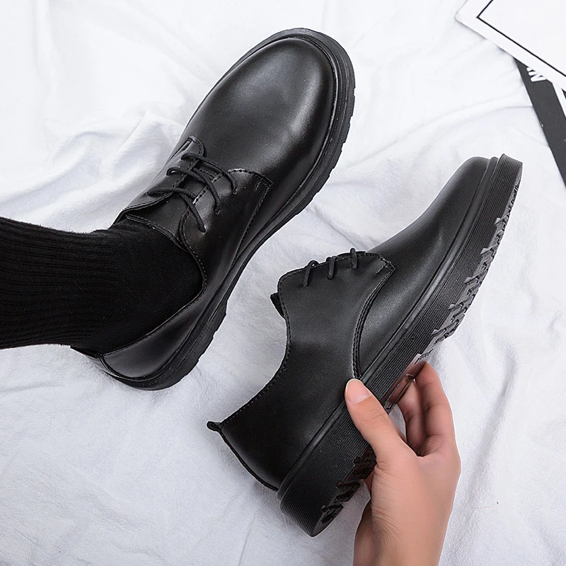 Youth with Suit Leather Shoes Men's Fashion All-Matching Junior High School and Elementary School Students Medium and Big Childr 
Youth with Suit Leather Shoes Men's Fashion All-Matching Junior High School and Elementary School Students Medium and Big Childr