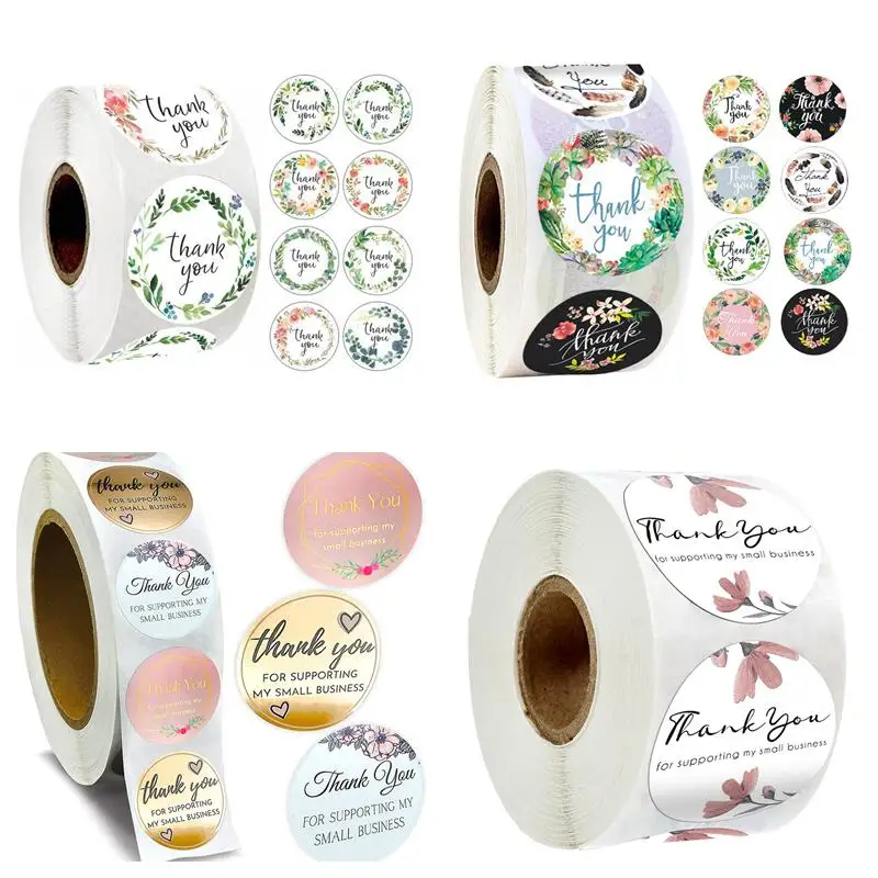 100-500pcs Thank You Sticker autocollant for packing boxes for Small Business Floral Multi Color Labels Sticker Korean kpop
100-500pcs Thank You Sticker autocollant for packing boxes for Small Business Floral Multi Color Labels Sticker Korean kpop