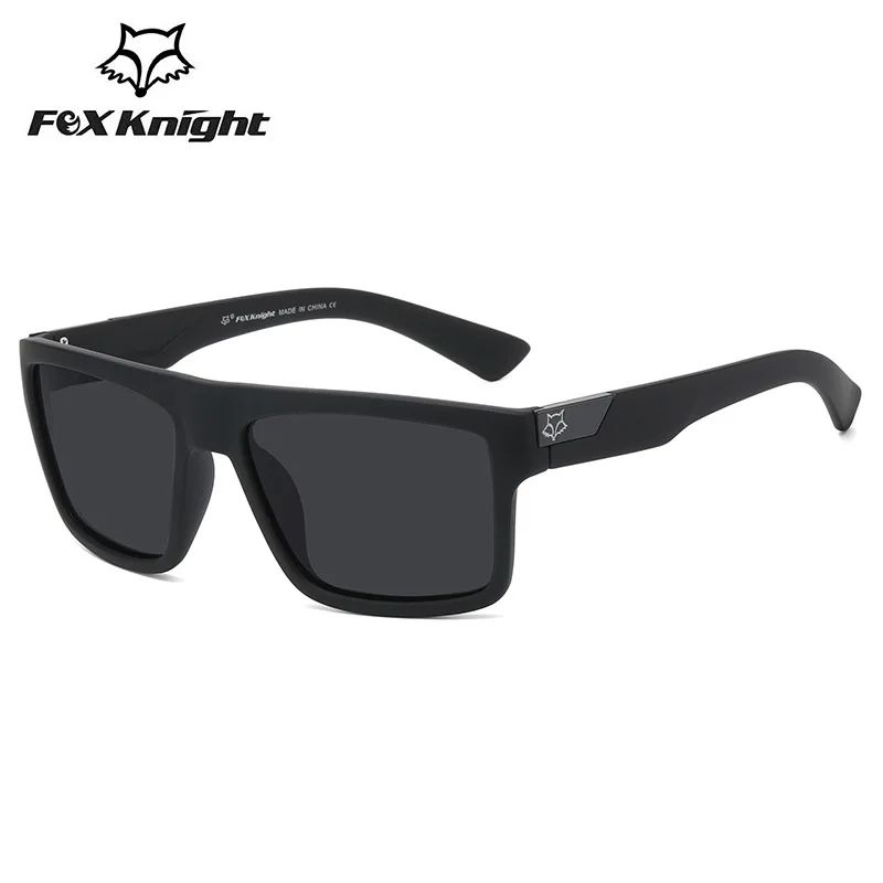 

fox knight brand square polarized sunglasses women men 2023 high quality aesthetic outdoor riding fishing glasses mirror shades