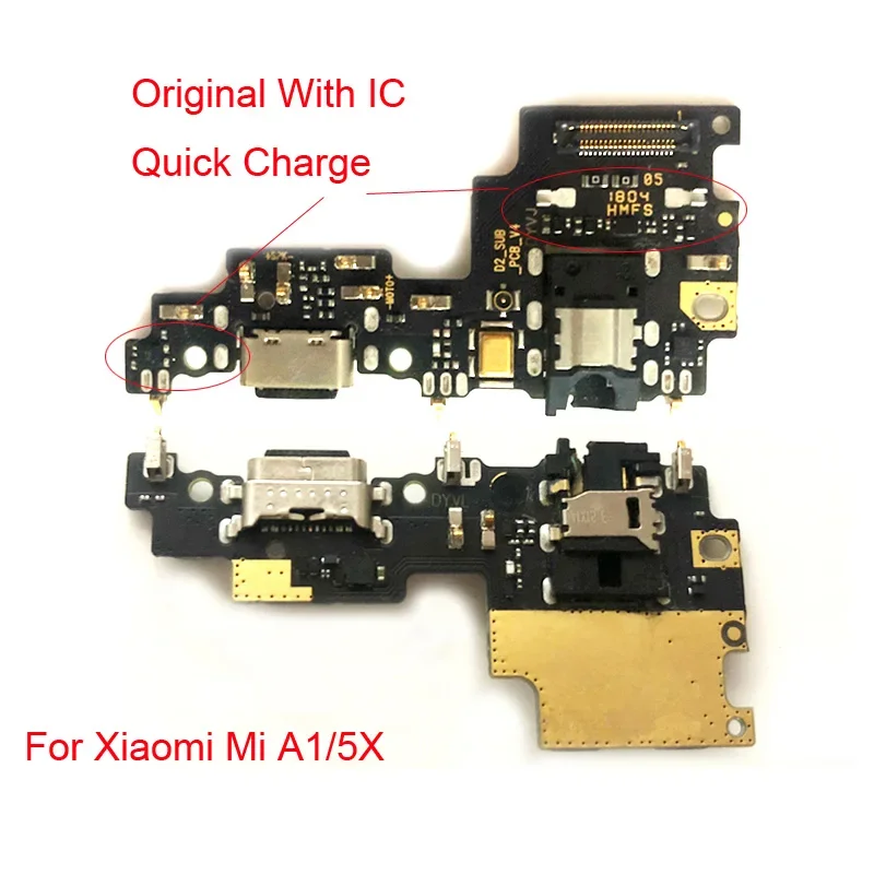 USB-порт для зарядки док-станция разъем гибкий ленточный кабель Xiaomi Mi A1 5x запасные