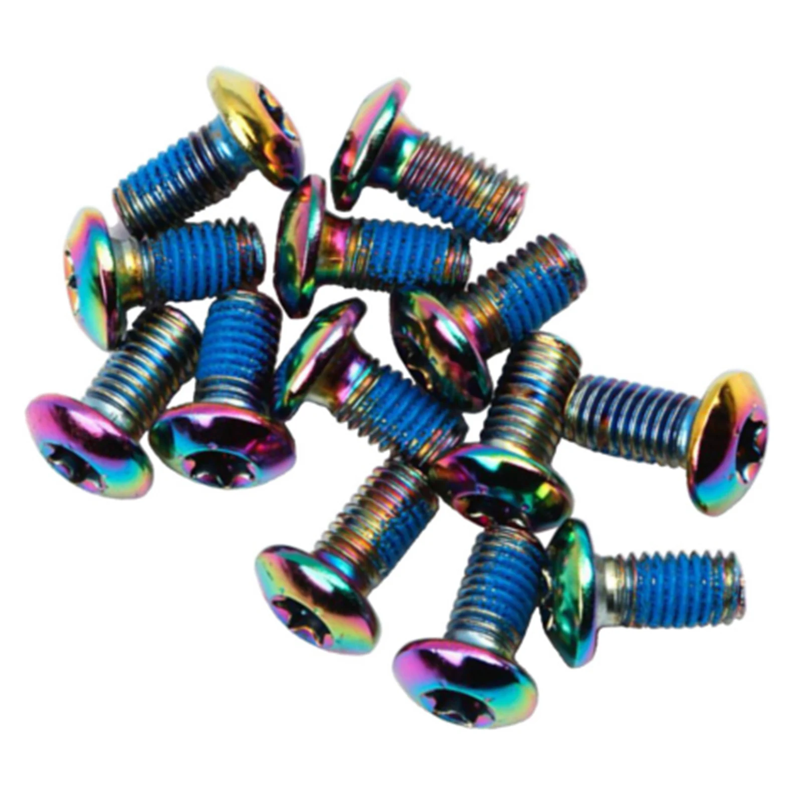 Bolts Nut Screw 12 Pack Brake Disc Brake Rotor Colorful M5 X 10mm Mountain Bike PRO Oil Slick Stainless Screws
Bolts Nut Screw 12 Pack Brake Disc Brake Rotor Colorful M5 X 10mm Mountain Bike PRO Oil Slick Stainless Screws
