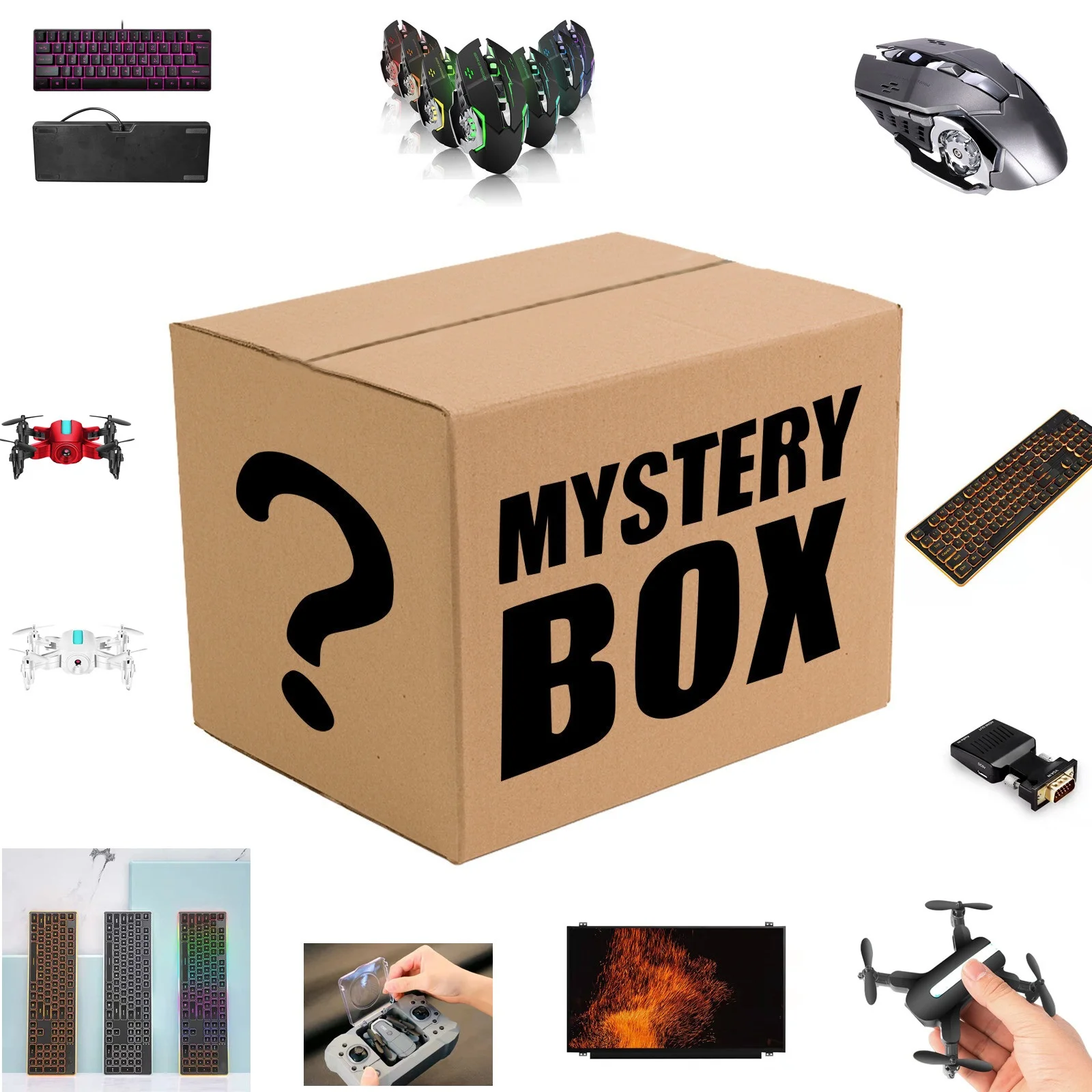 

Surprised Box Lucky Mystery Gift Blind Box High Quality Random Electronic Product