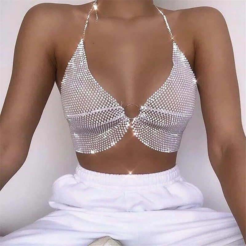 Brilliant Rhinestone Sexy Backless Party Crop Top Women 2022 Summer Deep V Neck Night Club Diamonds Metal Tank Tops
Brilliant Rhinestone Sexy Backless Party Crop Top Women 2022 Summer Deep V Neck Night Club Diamonds Metal Tank Tops