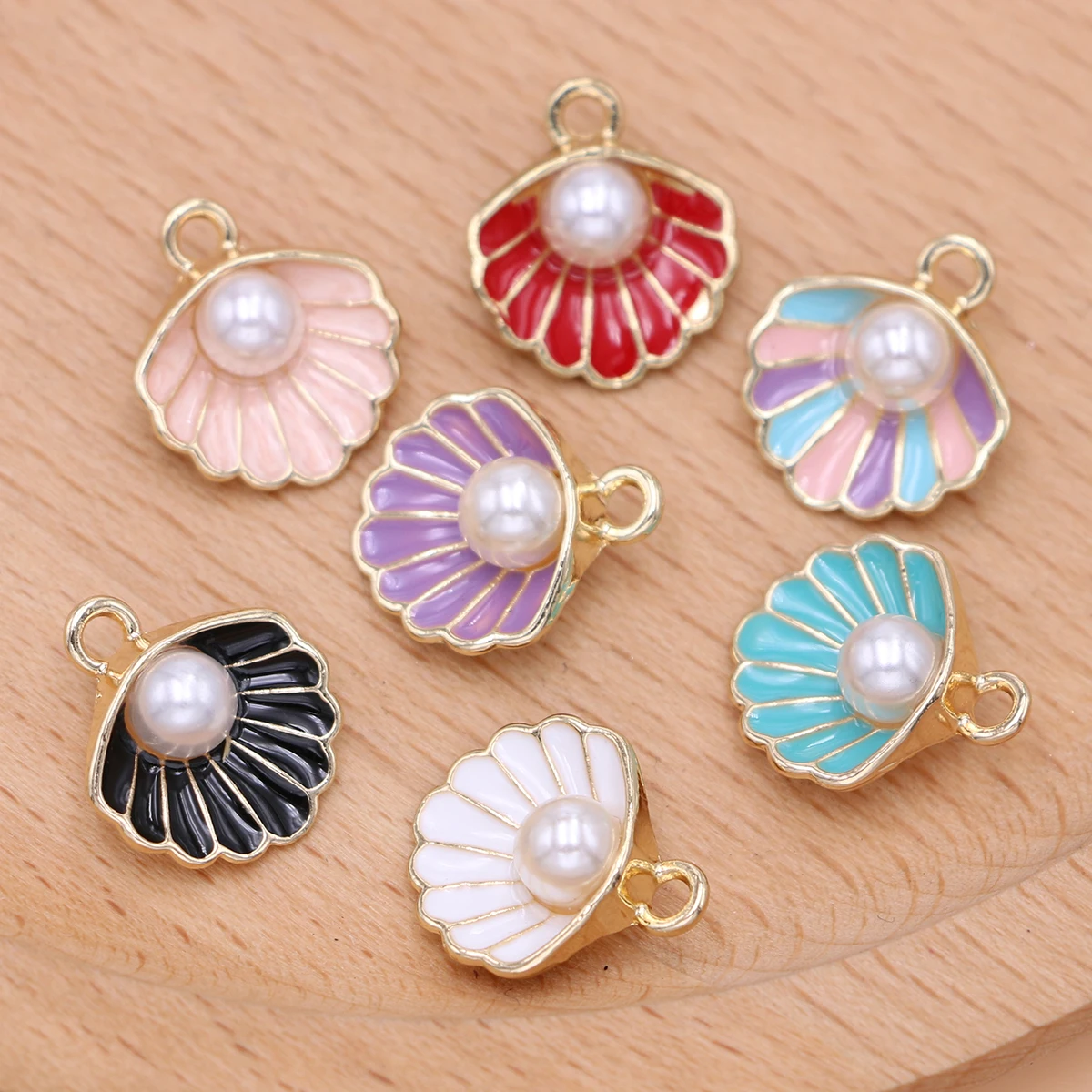 10Pcs Gold Plated Blue Enamel Pearl Shell Charms Pendant for Jewelry Making Earrings Bracelet Necklace Accessories DIY Craft
10Pcs Gold Plated Blue Enamel Pearl Shell Charms Pendant for Jewelry Making Earrings Bracelet Necklace Accessories DIY Craft
