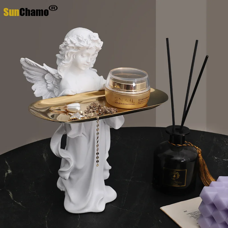 Sunchamo Prayer Angel Tray Decoration Nordic Light Luxury Home accessories Living Room Entrance Key Storage Creative Decore Gift
Sunchamo Prayer Angel Tray Decoration Nordic Light Luxury Home accessories Living Room Entrance Key Storage Creative Decore Gift
