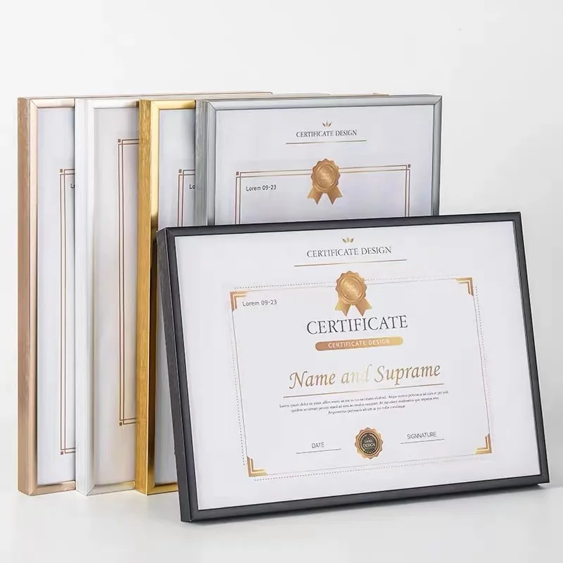 A3 A4 Certificate Picture Frame Metal Poster Frame Classic Aluminum Photo Frames With Plexiglass and MDF Board For Wall Decor
A3 A4 Certificate Picture Frame Metal Poster Frame Classic Aluminum Photo Frames With Plexiglass and MDF Board For Wall Decor