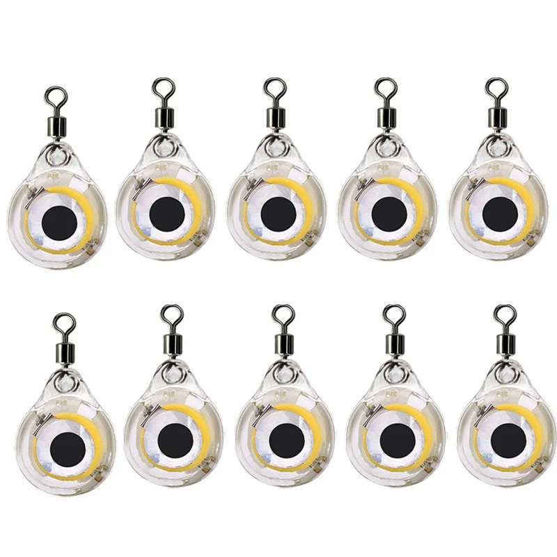 10 Pcs Mini Fishing Lure Light LED Deep Drop Underwater Eye Shape Fishing Squid Fishing Bait Luminous Lure
10 Pcs Mini Fishing Lure Light LED Deep Drop Underwater Eye Shape Fishing Squid Fishing Bait Luminous Lure