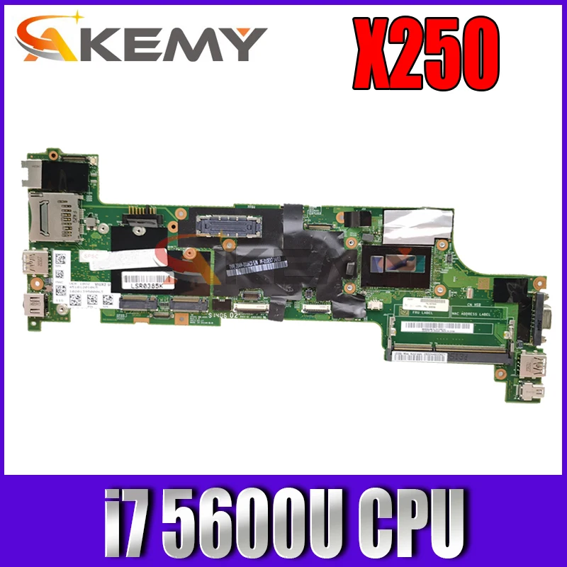 Оригинальная материнская плата для ноутбука Lenovo Thinkpad X250 с процессором i7 5600U SR23V DDR3 100% полностью протестирована
Оригинальная материнская плата для ноутбука Lenovo Thinkpad X250 с процессором i7 5600U SR23V DDR3 100% полностью протестирована