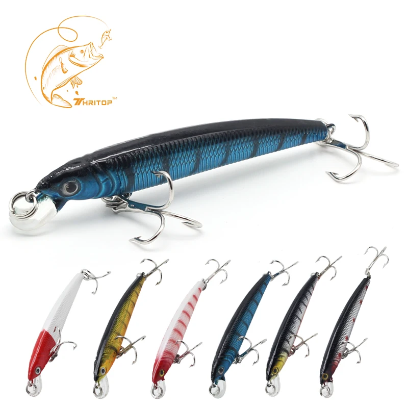 Thritop Minnow Fishing Lure Artificial Hard Baits 80mm 4.6g 6 Colors for Choose TP053 Tremble Hooks Lifelike Body Fishing Tackle
Thritop Minnow Fishing Lure Artificial Hard Baits 80mm 4.6g 6 Colors for Choose TP053 Tremble Hooks Lifelike Body Fishing Tackle
