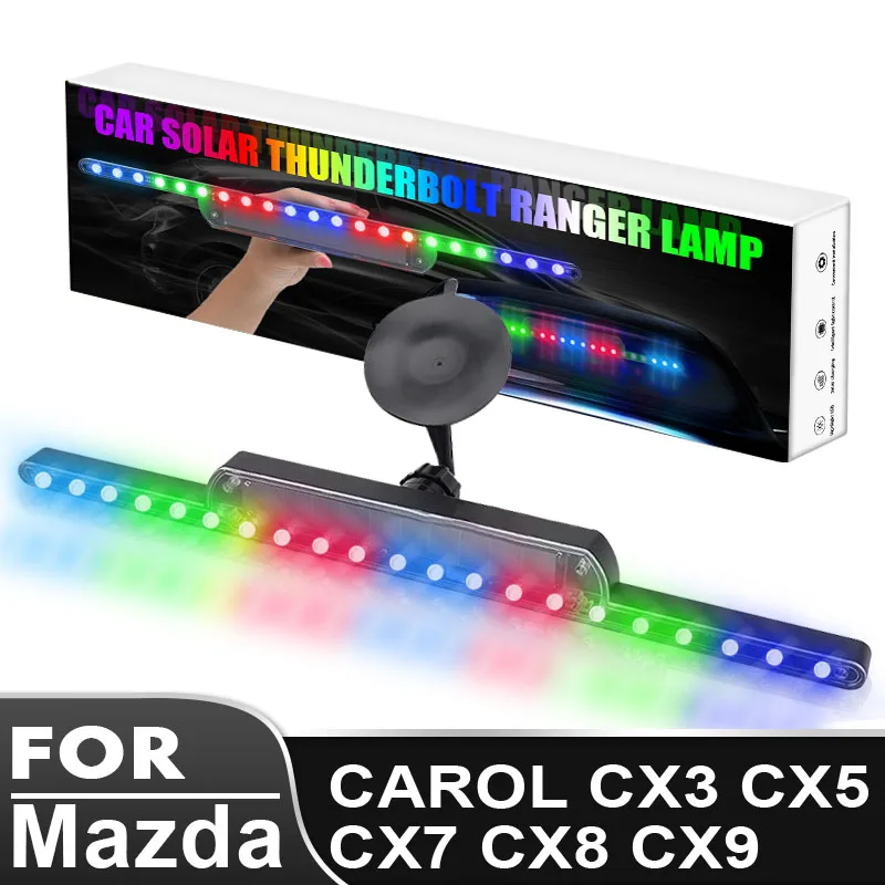 Car LED Lights Auto Solar Colorful Warning Light Anti-rear-end Lights Decorative Lamps Tools for Mazda CAROL CX3 CX5 CX7 CX8 CX9
Car LED Lights Auto Solar Colorful Warning Light Anti-rear-end Lights Decorative Lamps Tools for Mazda CAROL CX3 CX5 CX7 CX8 CX9