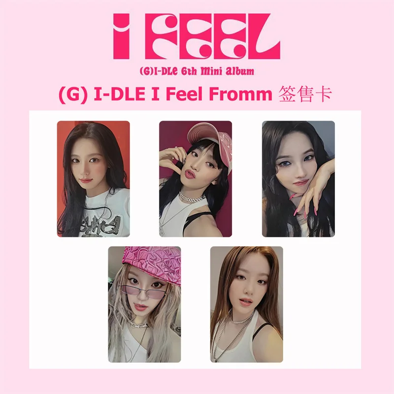 5cards/set Kpop (G) I-DLE Album Card I FEEL Album GIDLE Ye Shuhua MINNIE Printed Photo Card LOMO Card Gift For Girls Collection
5cards/set Kpop (G) I-DLE Album Card I FEEL Album GIDLE Ye Shuhua MINNIE Printed Photo Card LOMO Card Gift For Girls Collection
