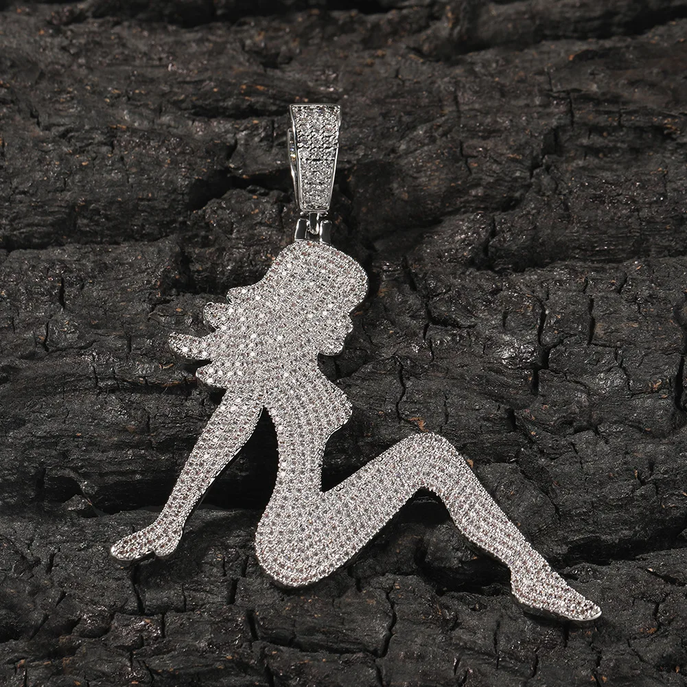 Long Hair Girl Iced Out Bling Bling Pendant Necklace Mirco Pave Prong Setting Men Women Fashion Hip Hop Jewelry BP071
Long Hair Girl Iced Out Bling Bling Pendant Necklace Mirco Pave Prong Setting Men Women Fashion Hip Hop Jewelry BP071