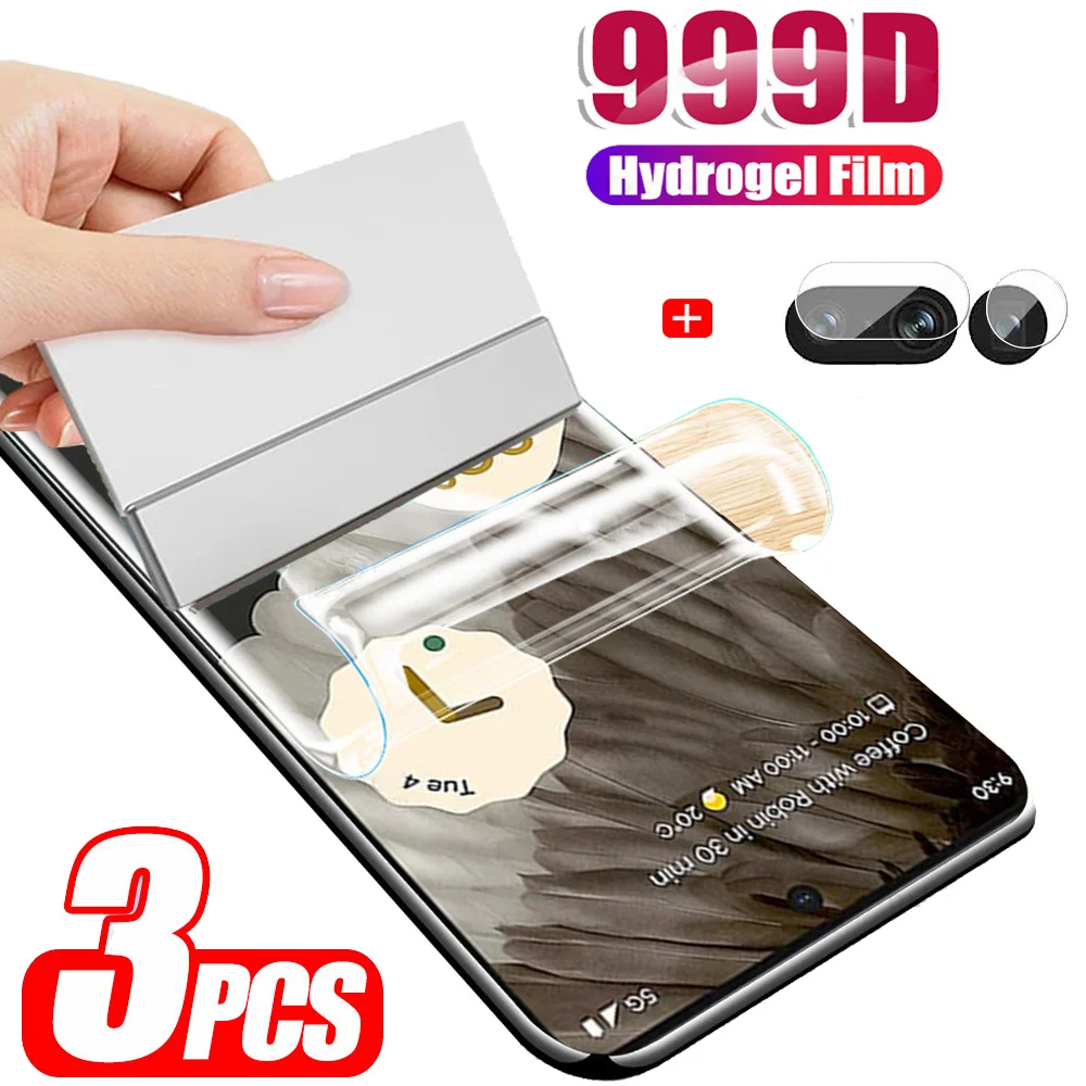 

Soft Pelicula Hidrogel For Google Pixel 7 Pro Screen Protector Pixel7 pro Hydrogel Film pixel7pro Pixel 6A Water gel Front + Camera Film Pixel 6 Pro Protectores de Pantalla Pixel6a 6Pro 7Pro hydro gel Phone Glass