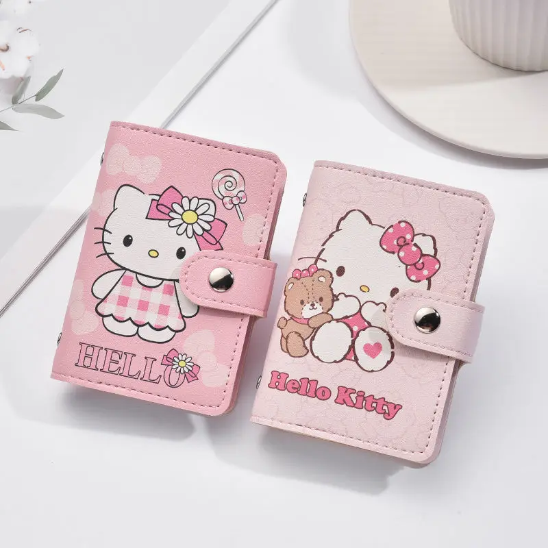 Sanrio Kawaii Kt мультяшный держатель для карт Hello Kitty большой емкости, слот для карт, Ультратонкий и компактный милый держатель для карт
Sanrio Kawaii Kt мультяшный держатель для карт Hello Kitty большой емкости, слот для карт, Ультратонкий и компактный милый держатель для карт