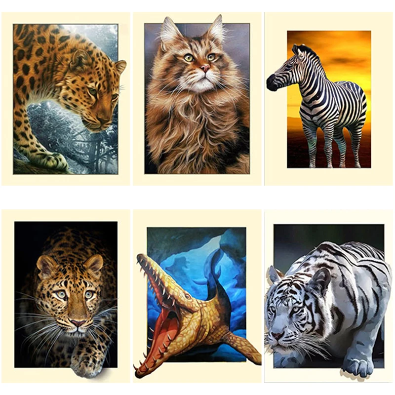 5D DIY Diamond Embroidery Animal Zebra Alligator Full Cat Diamond Painting Cross Stitch Rhinestone Pictures Home Decor
5D DIY Diamond Embroidery Animal Zebra Alligator Full Cat Diamond Painting Cross Stitch Rhinestone Pictures Home Decor
