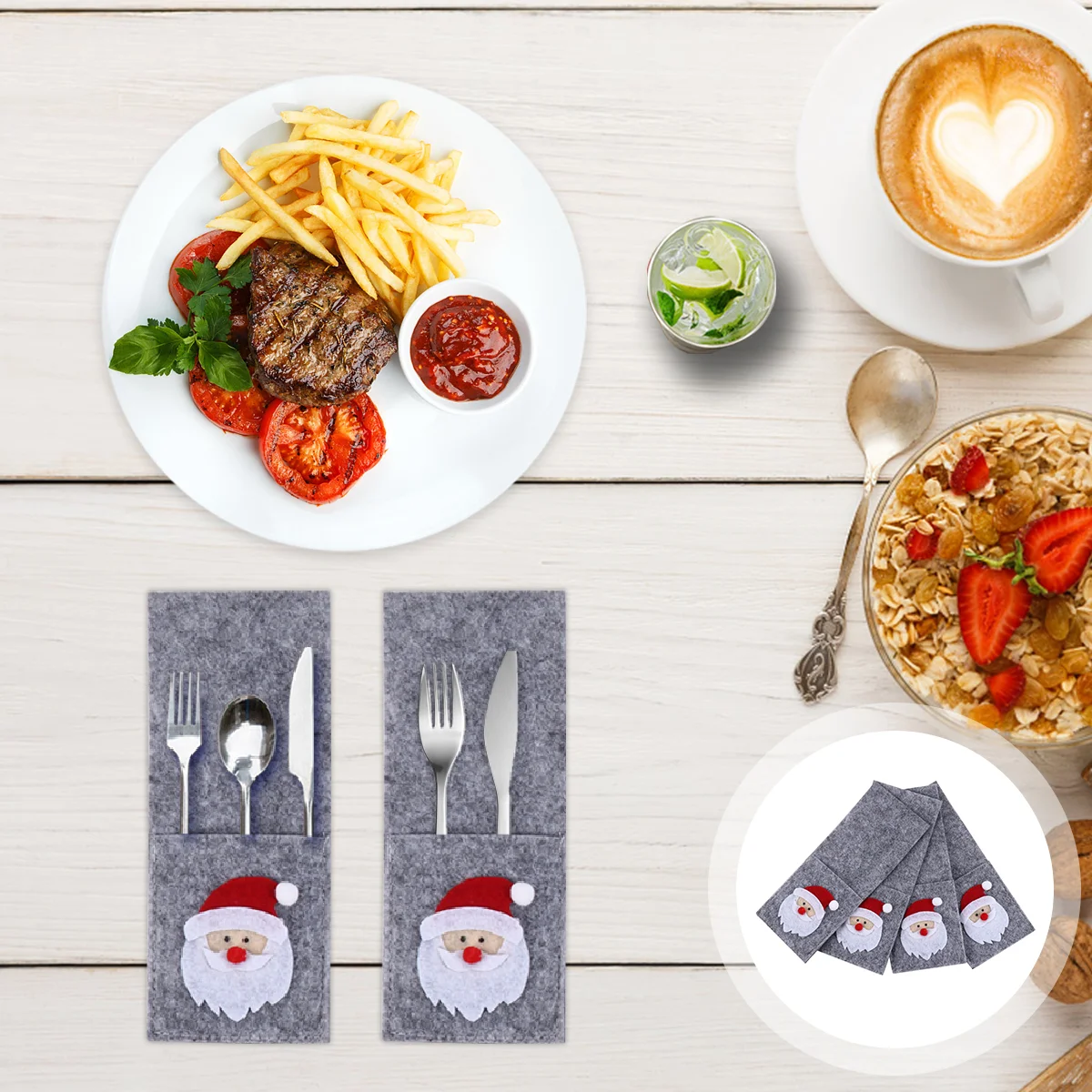 Christmas Tableware Silverware Holder Holders Cutlery Cover Bag Bags Fork Flatware Santa Table Pocketpockets Decorations Utensil
Christmas Tableware Silverware Holder Holders Cutlery Cover Bag Bags Fork Flatware Santa Table Pocketpockets Decorations Utensil