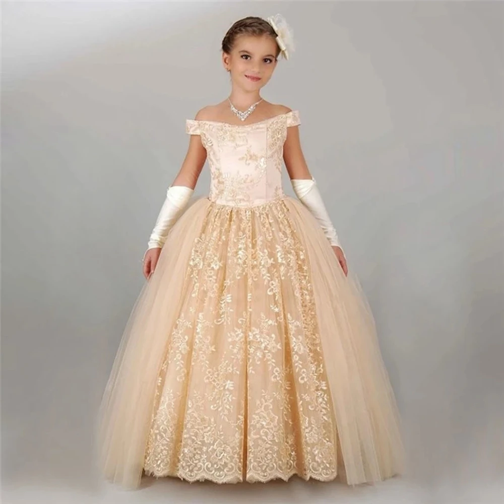 3D Lace Appliques A-line Tulle Princess Flower Girl Dress for Wedding V Neck Children Pageant Gown Communion Dresses
3D Lace Appliques A-line Tulle Princess Flower Girl Dress for Wedding V Neck Children Pageant Gown Communion Dresses