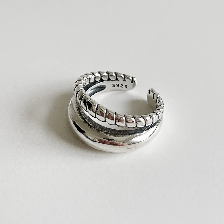 Kinel 925 Sterling Silver Original Certified Minimalist Double Twisted Wire Rings For Women Men Y2k Jewelry Accessories
Kinel 925 Sterling Silver Original Certified Minimalist Double Twisted Wire Rings For Women Men Y2k Jewelry Accessories