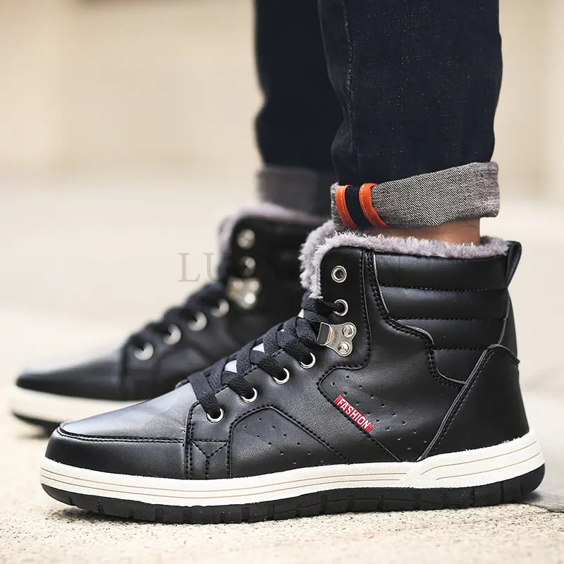 Men Winter Warm Shoe Ankle Boots Basic Plus Size Lace-up Botas Motorcycle Flock Plush Flats Vulcanized New Shoes
Men Winter Warm Shoe Ankle Boots Basic Plus Size Lace-up Botas Motorcycle Flock Plush Flats Vulcanized New Shoes