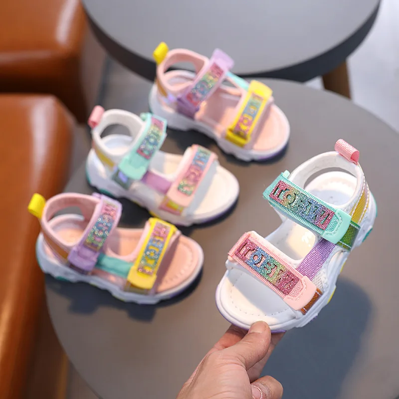 Children Soft Bottom Non-slip Open Toe Beach Shoes Girls Baby Colorful Toddler Sandals Baby Girl Shoes Summer Girls Sandals
Children Soft Bottom Non-slip Open Toe Beach Shoes Girls Baby Colorful Toddler Sandals Baby Girl Shoes Summer Girls Sandals