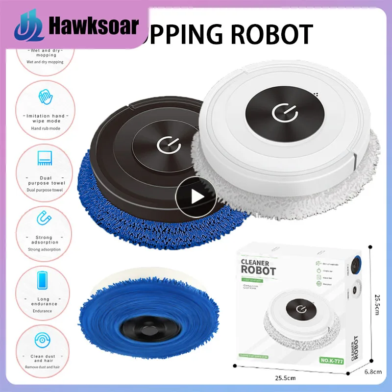 Automatic Rechargeable Intelligent Mopping Robot Dry And Wet Two-in-one Electric Sweeper Smart Home USB Charging Black White
Automatic Rechargeable Intelligent Mopping Robot Dry And Wet Two-in-one Electric Sweeper Smart Home USB Charging Black White