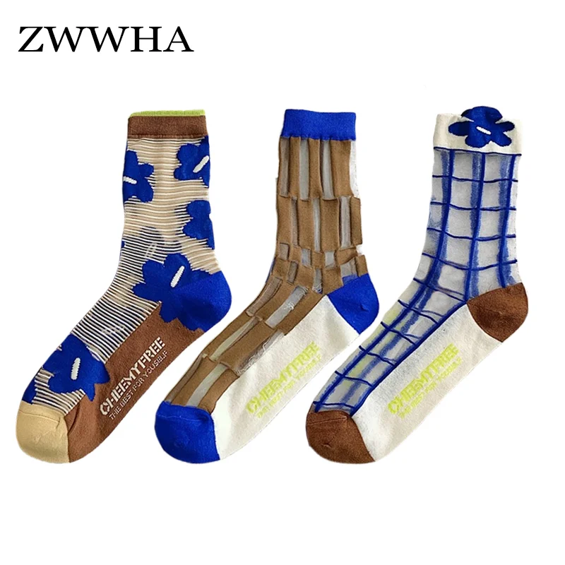 3 Pairs Socks For Women Kawaii Fashion Cute Summer Women's Long Socks Middle Tube Breathable Flower Funny Socks Trendy For Girl
3 Pairs Socks For Women Kawaii Fashion Cute Summer Women's Long Socks Middle Tube Breathable Flower Funny Socks Trendy For Girl