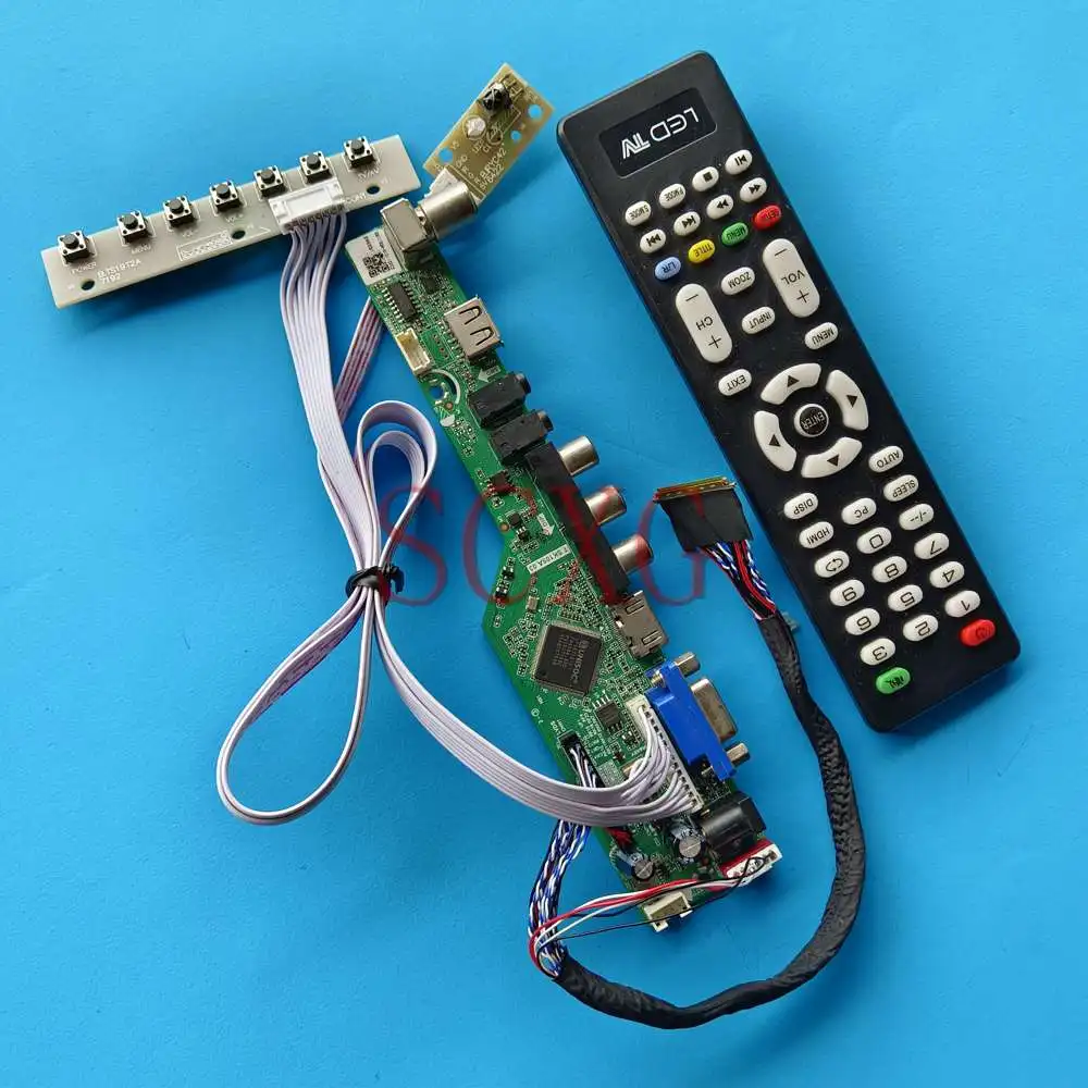 Плата драйвера экрана для LP156WH2-TLD1, комплект «сделай сам», 40-контактный LVDS планшетный ПК, ТВ, аналоговый сигнал 1366 768 15,6 "VGA HDMI-совместимый AV USB
Плата драйвера экрана для LP156WH2-TLD1, комплект «сделай сам», 40-контактный LVDS планшетный ПК, ТВ, аналоговый сигнал 1366 768 15,6 "VGA HDMI-совместимый AV USB