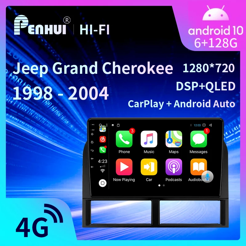 Автомагнитола Penhui с DVD и GPS для Jeep Grand Cherokee 1998-2004, автомагнитола, мультимедийный видеоплеер, навигация, стерео, GPS
Автомагнитола Penhui с DVD и GPS для Jeep Grand Cherokee 1998-2004, автомагнитола, мультимедийный видеоплеер, навигация, стерео, GPS