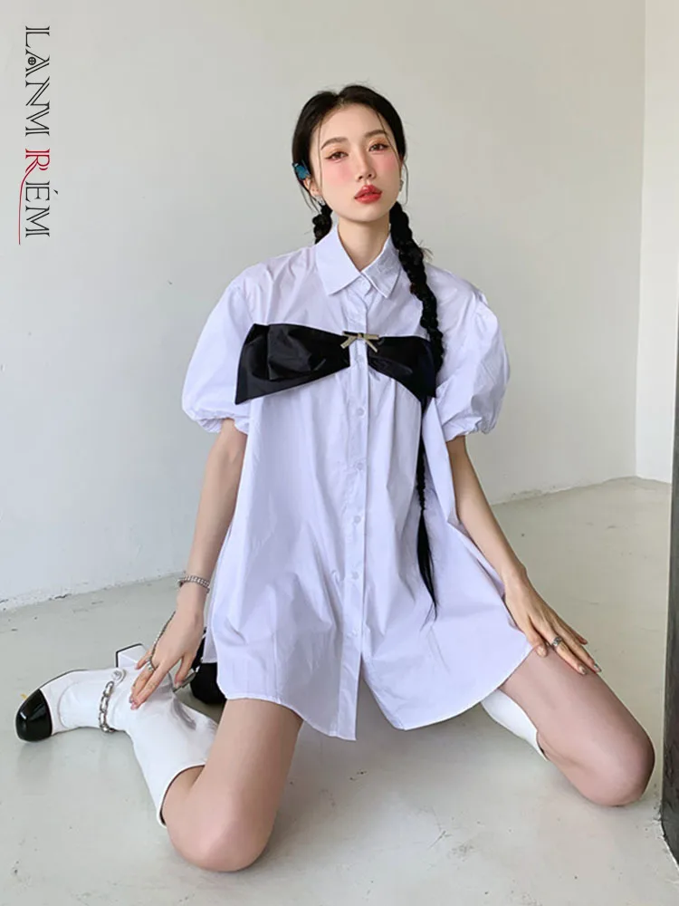 LANMREM Short Puff Sleeves Single Breasted Shirts For Women 2022 Summer Loose Casual Top Female Korean Style Clothing 2R3645
LANMREM Short Puff Sleeves Single Breasted Shirts For Women 2022 Summer Loose Casual Top Female Korean Style Clothing 2R3645