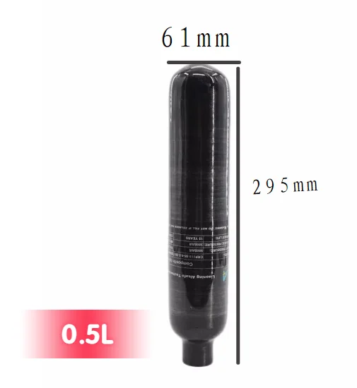 4500Psi 30Mpa 0.5L 500cc углеродное волокно, стальная бутылка PCP, портативный бак M18 * 1,5, резьба
4500Psi 30Mpa 0.5L 500cc углеродное волокно, стальная бутылка PCP, портативный бак M18 * 1,5, резьба