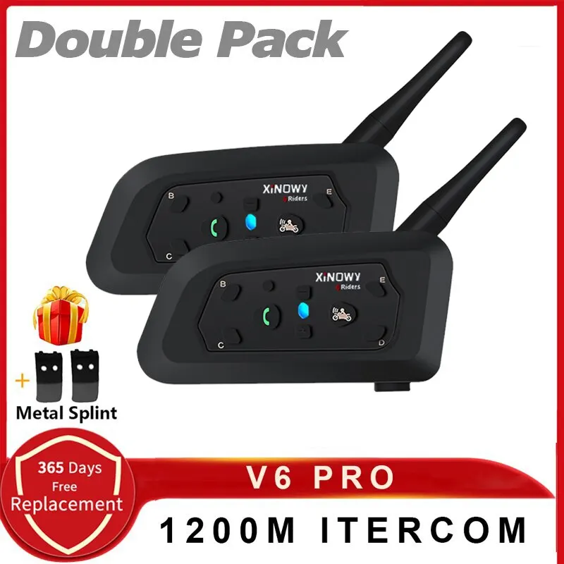 Мотоциклетная Bluetooth-гарнитура XINOWY V6 PRO С Интеркомом, Дальностью Действия 1200 М, Музыкальным Плеером Для 6 Райдеров
Мотоциклетная Bluetooth-гарнитура XINOWY V6 PRO С Интеркомом, Дальностью Действия 1200 М, Музыкальным Плеером Для 6 Райдеров