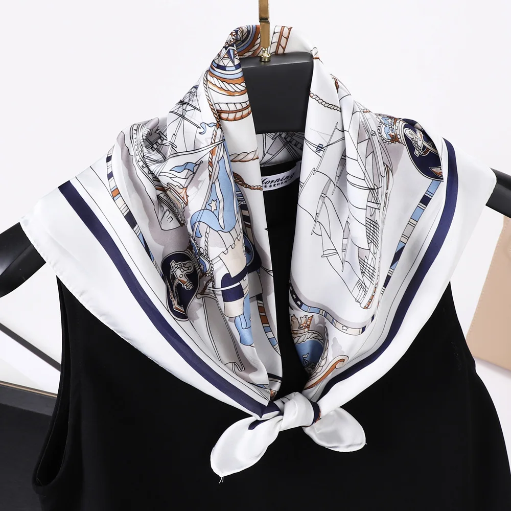 70 * 70 Small Square Scarf Silk Scarf Retro Printed Silk Scarf Women's New Professional Scarf Satin Scarf
70 * 70 Small Square Scarf Silk Scarf Retro Printed Silk Scarf Women's New Professional Scarf Satin Scarf
