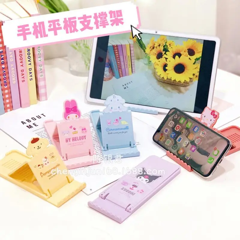 Hellokittys Kawaii Anime Sanrio Mobile Phone Bracket Cartoon Cute Kuromi Cinnamoroll Adjustable Flat Support Christmas Gift
Hellokittys Kawaii Anime Sanrio Mobile Phone Bracket Cartoon Cute Kuromi Cinnamoroll Adjustable Flat Support Christmas Gift